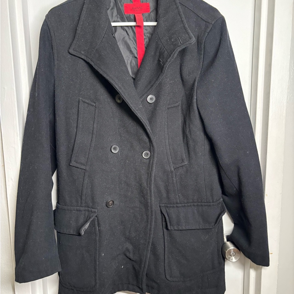 Men’s Black Peacoat
